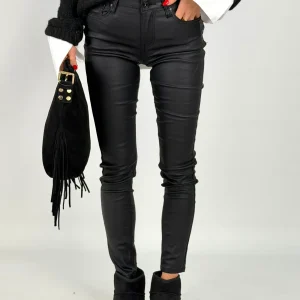 Pantalone in ecopelle BEA nero