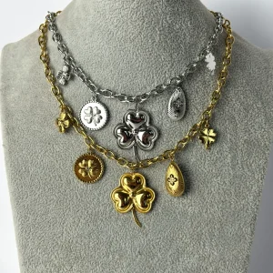 Collana portafortuna con charme- 2 colori