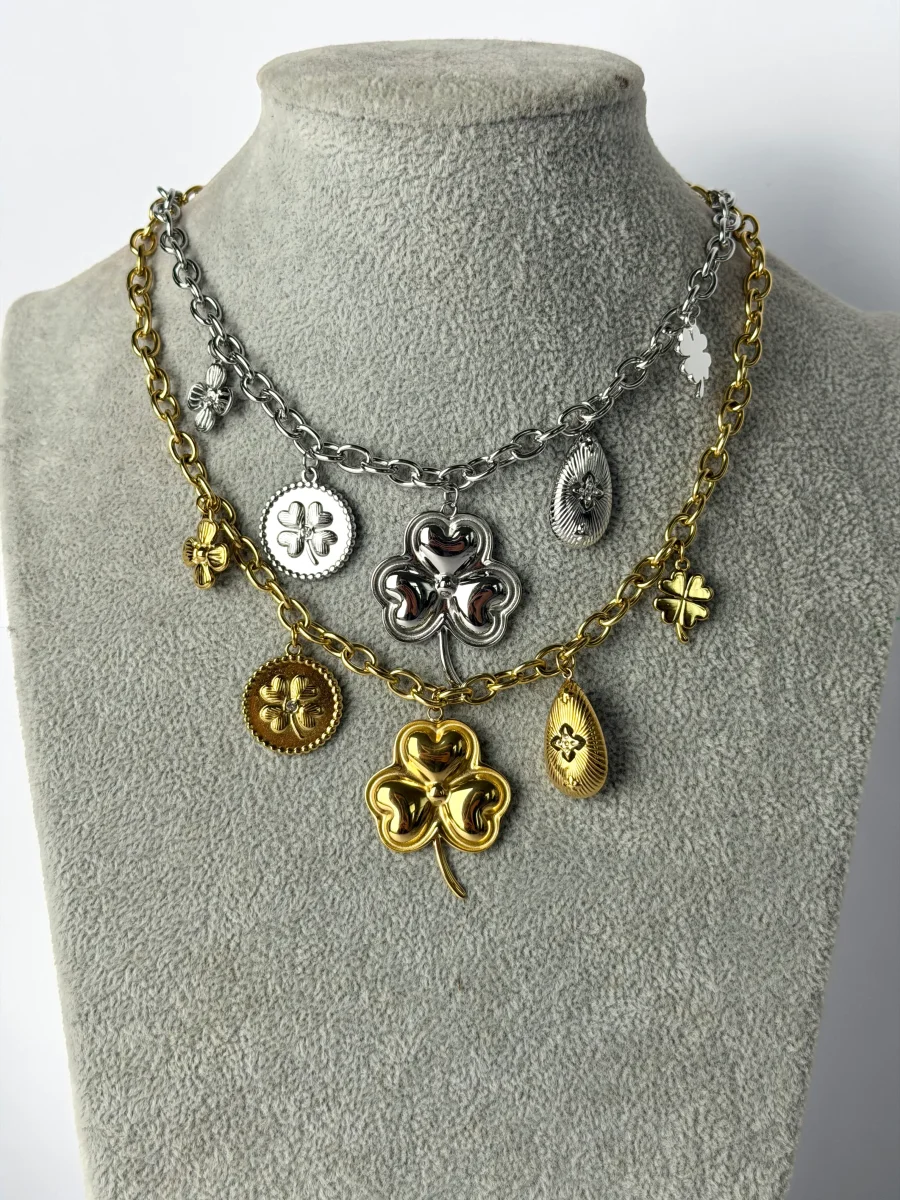 Collana portafortuna con charme- 2 colori