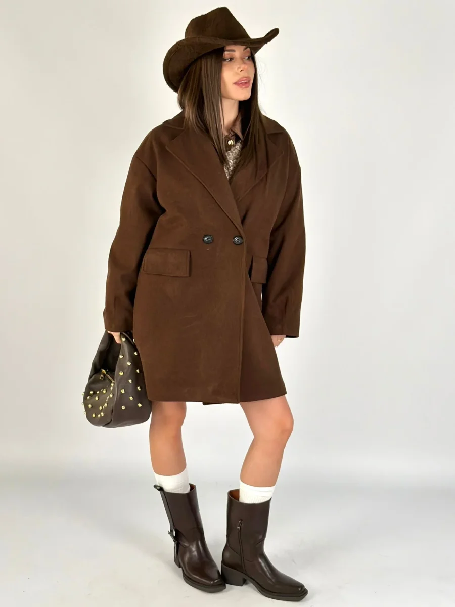 Cappotto bonton moro - immagine 3