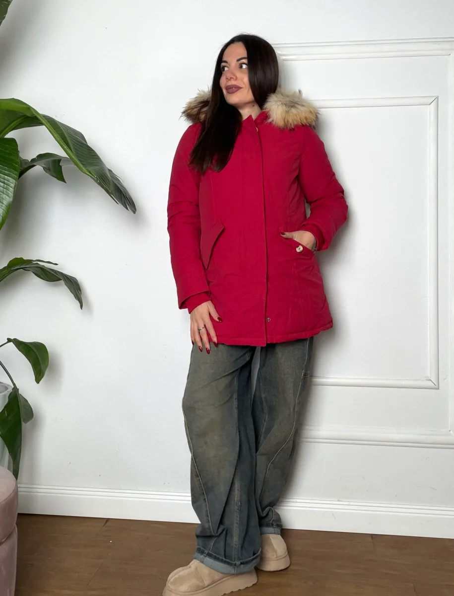 Giaccone Parka rosso - immagine 4
