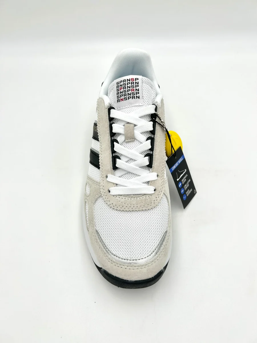 Soprani Sneakers uomo in memory foam - grigio e blu - immagine 4