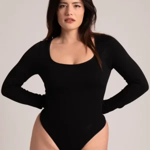 Body Modellante a Maniche Lunghe - Scollo Rotondo