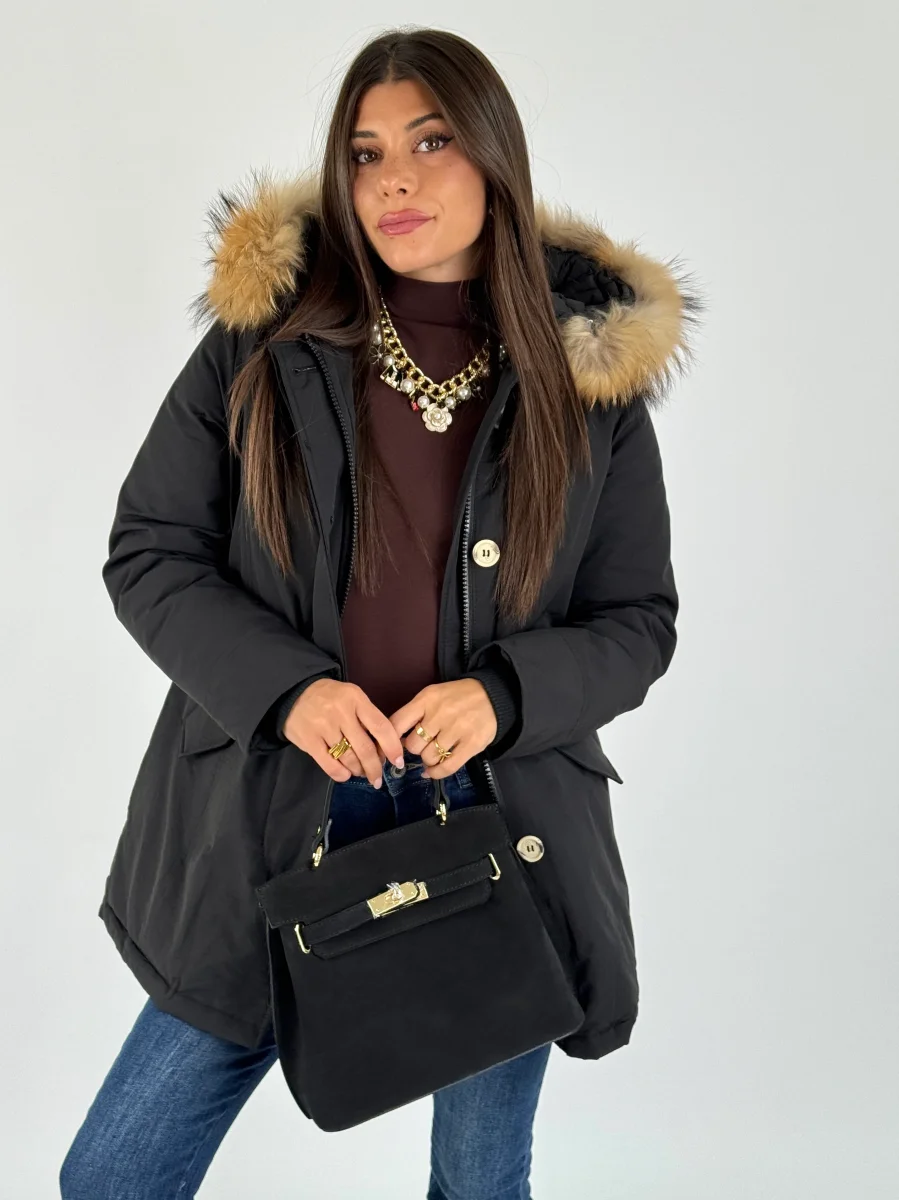 Giaccone Parka nero - immagine 3