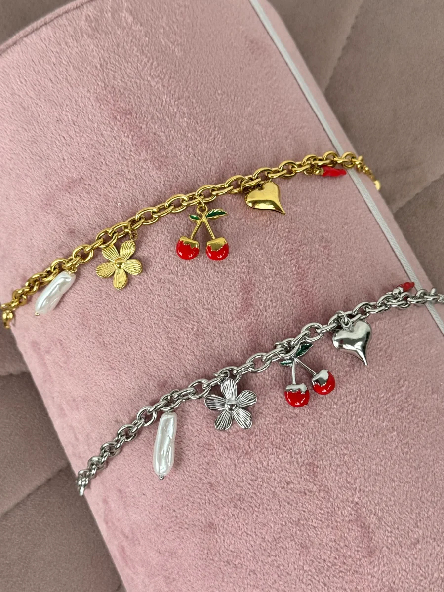 Bracciale ciondolo cherry