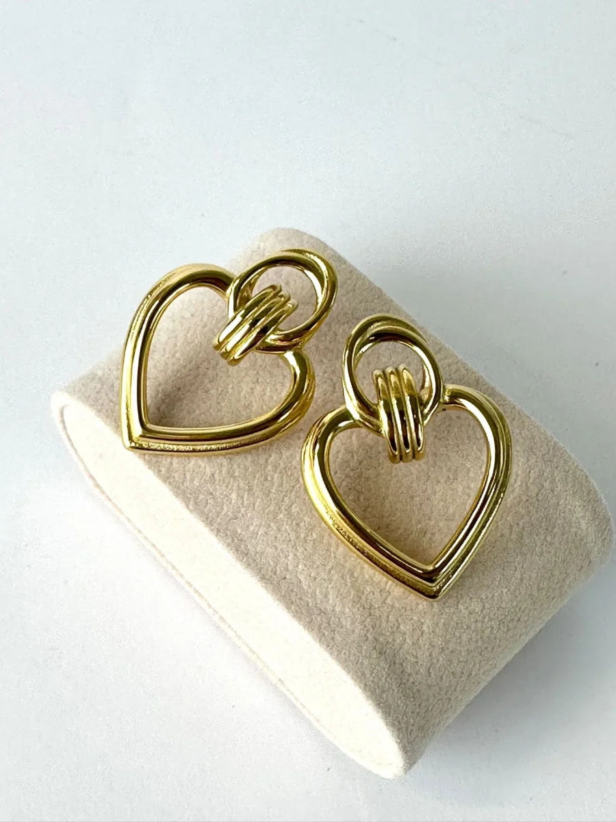 Orecchini cuore versus - immagine 3