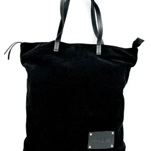 Cesare Paciotti 4US Borsa grande in camoscio chiusura zip - nero