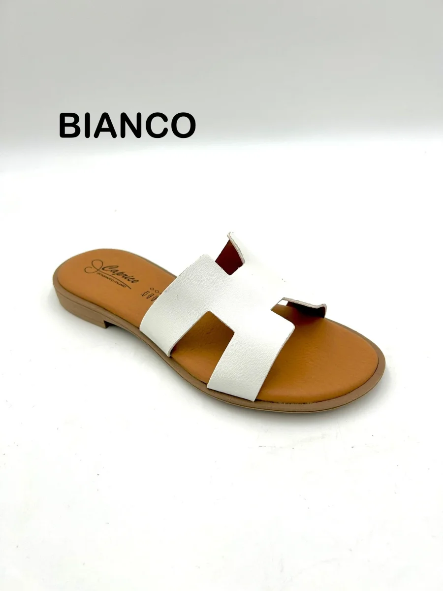 Caprice Ciabattina ispirazione H - memory foam / nero, oro, bianco, cuoio - immagine 9