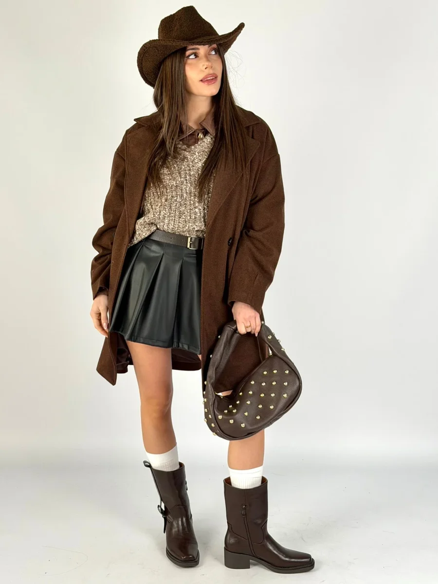 Cappotto bonton moro - immagine 6