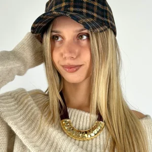 Capello visiera quadri - 3 colori