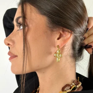 Orecchini cross - 2 colori