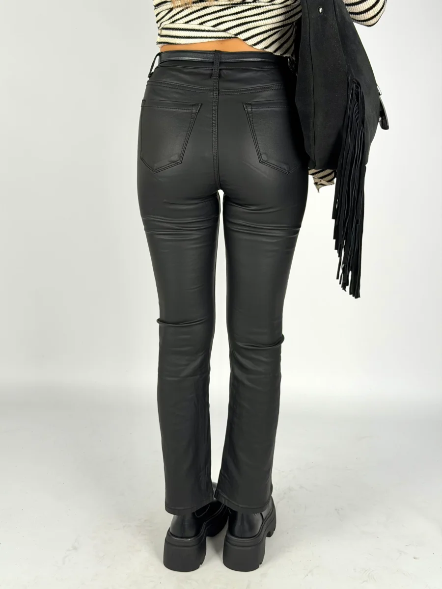 Pantalone ecopelle Dylan nero - immagine 4