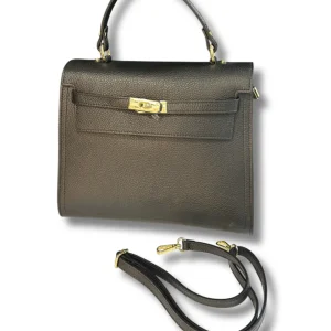 Borsa Made in Italy in Vera Pelle – Misura Grande | Nero