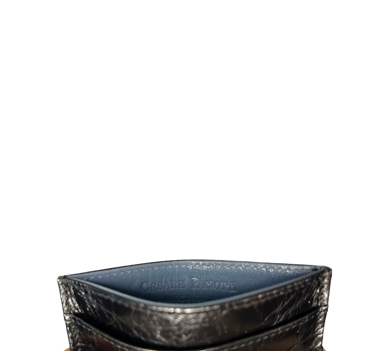Cesare Paciotti 4US Porta carte in pelle crackle - nero - immagine 4