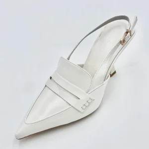 Manifacture d'essai Slingback Décolleté regolabile - bianco