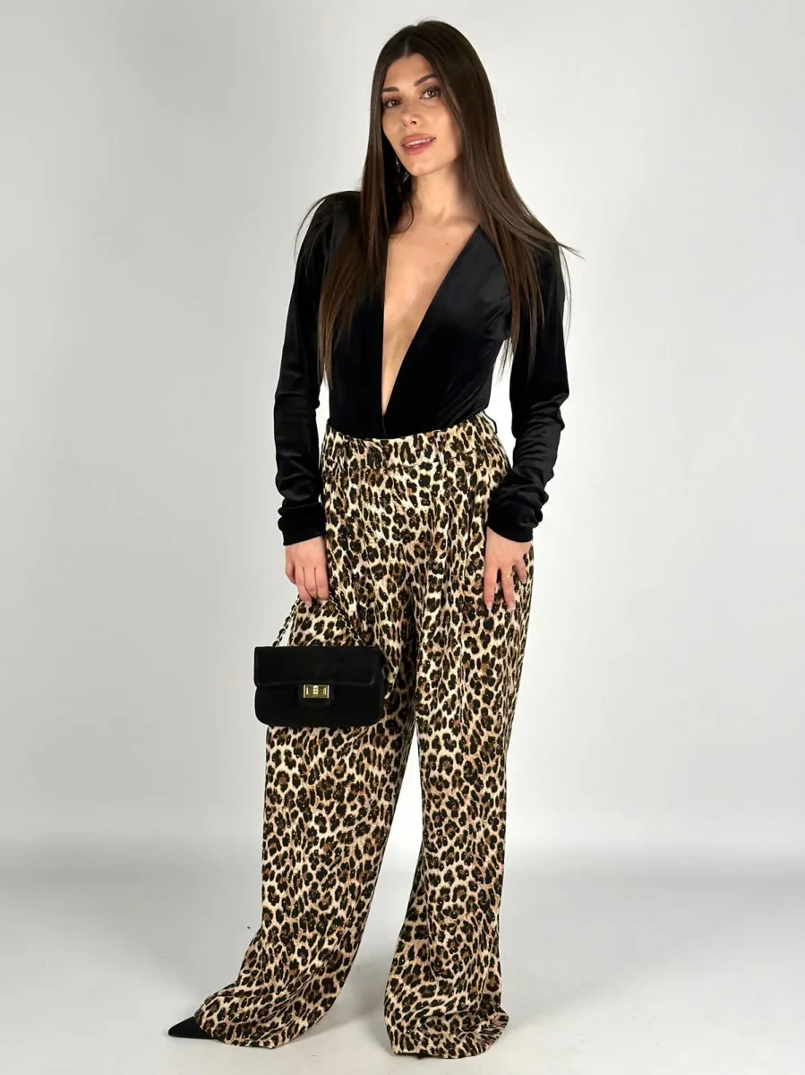 Pantalone leopard glitter - immagine 5