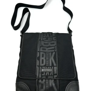 Bikkembergs Borsello Nylon e vera pelle - nero
