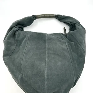 Vic Matie Borsa mezza luna grande da spalla - pelle scamosciata - grigio