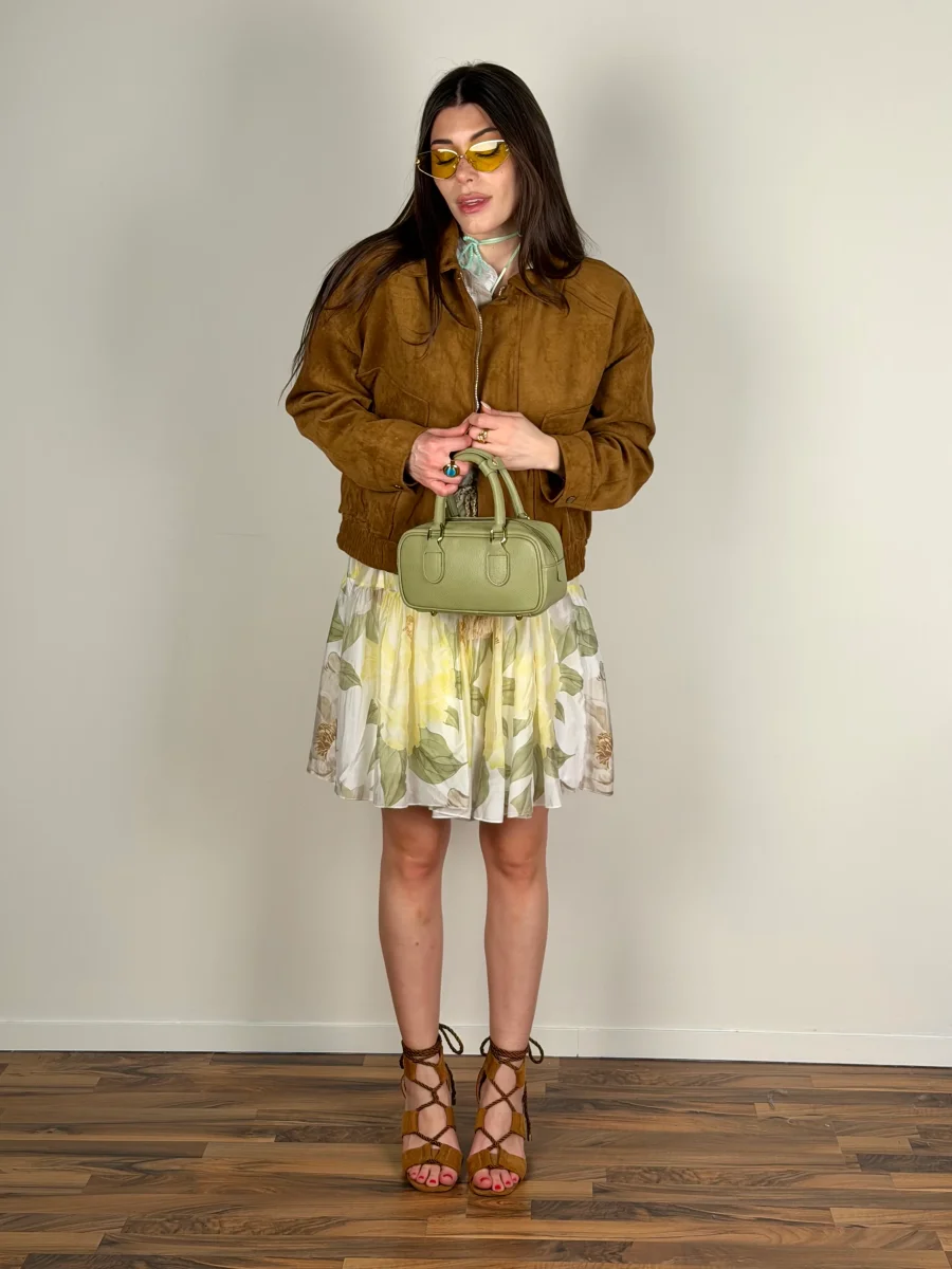 Bomber scamosciato coffee - immagine 6