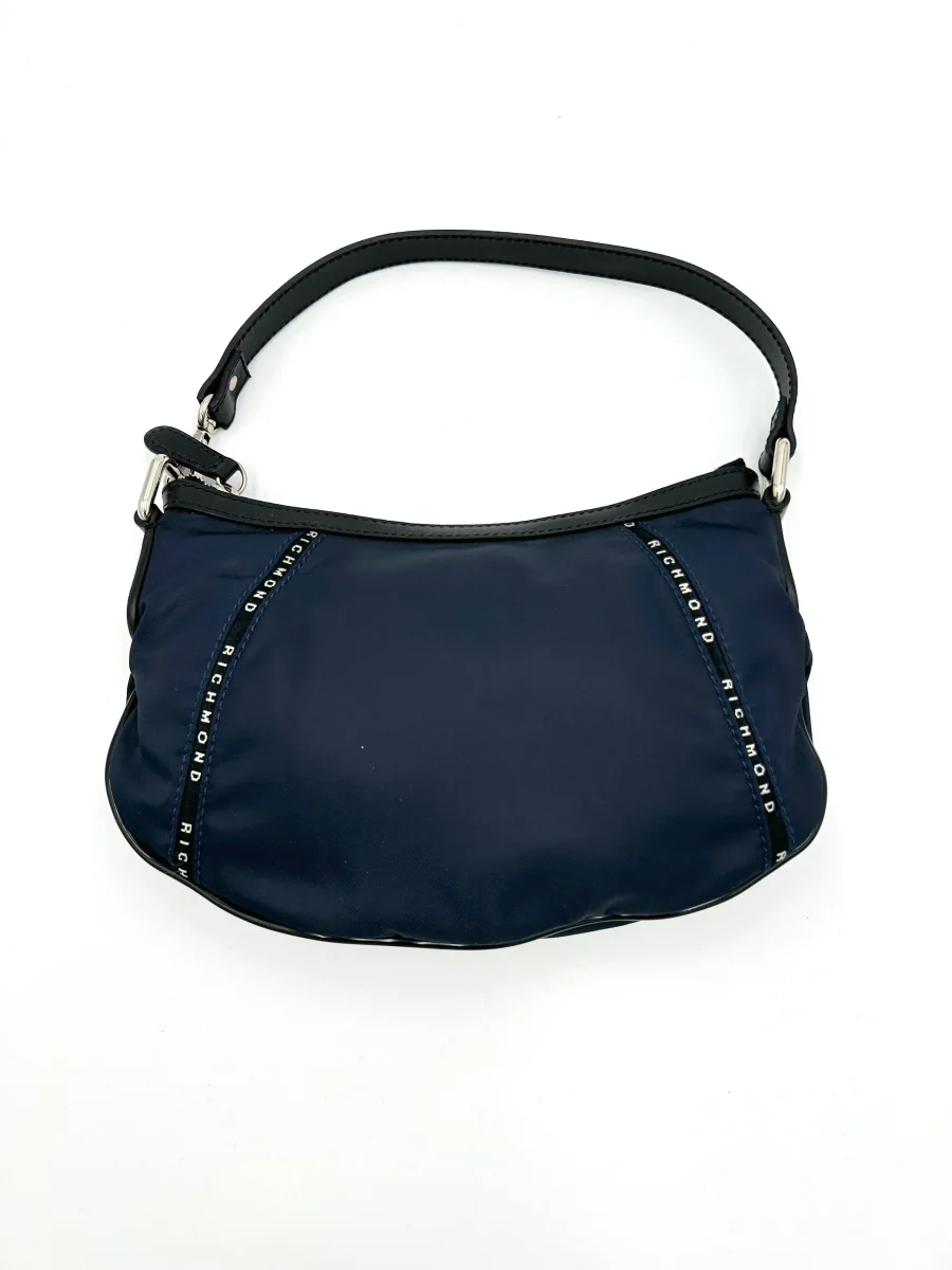 Richmond Borsa da spalla Nylon e vera pelle - blu e rosso - immagine 7
