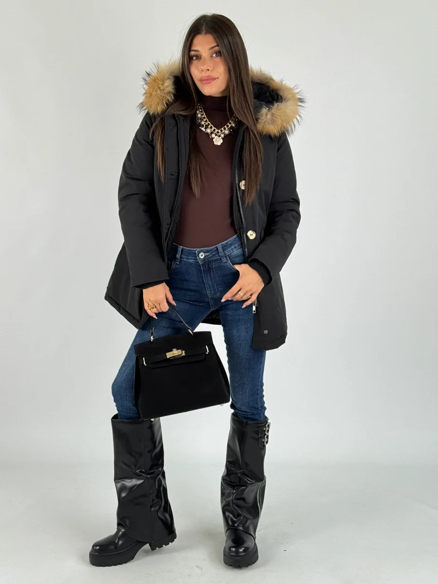 Giaccone Parka nero - immagine 8