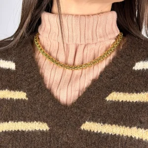 Collana tubolare oro