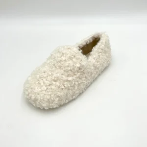 Riposella Pantofola ciabatta calda Bear - bianco