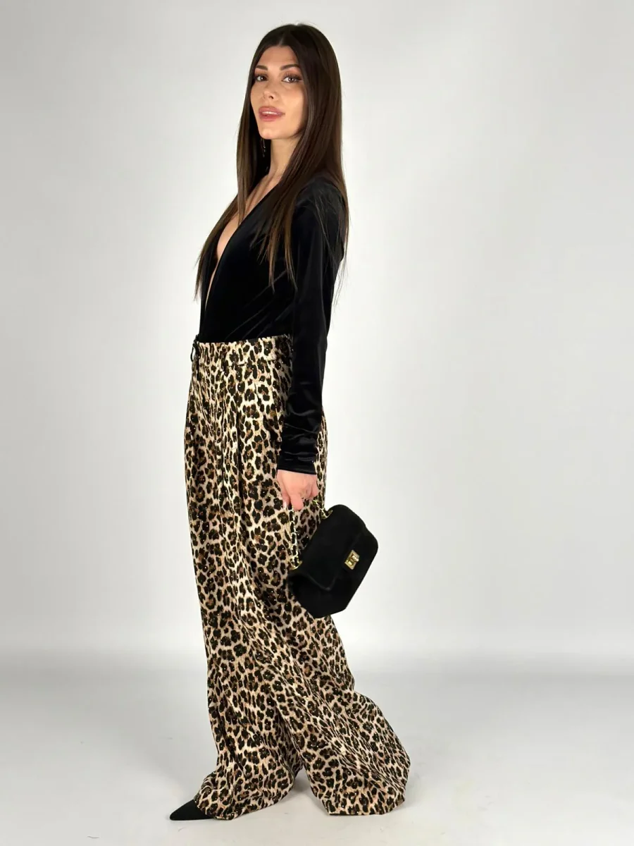 Pantalone leopard glitter - immagine 6