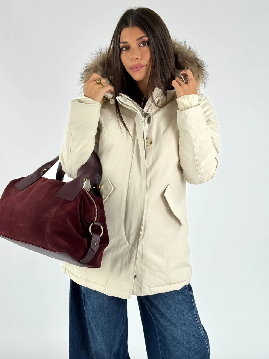 Giaccone Parka bianco