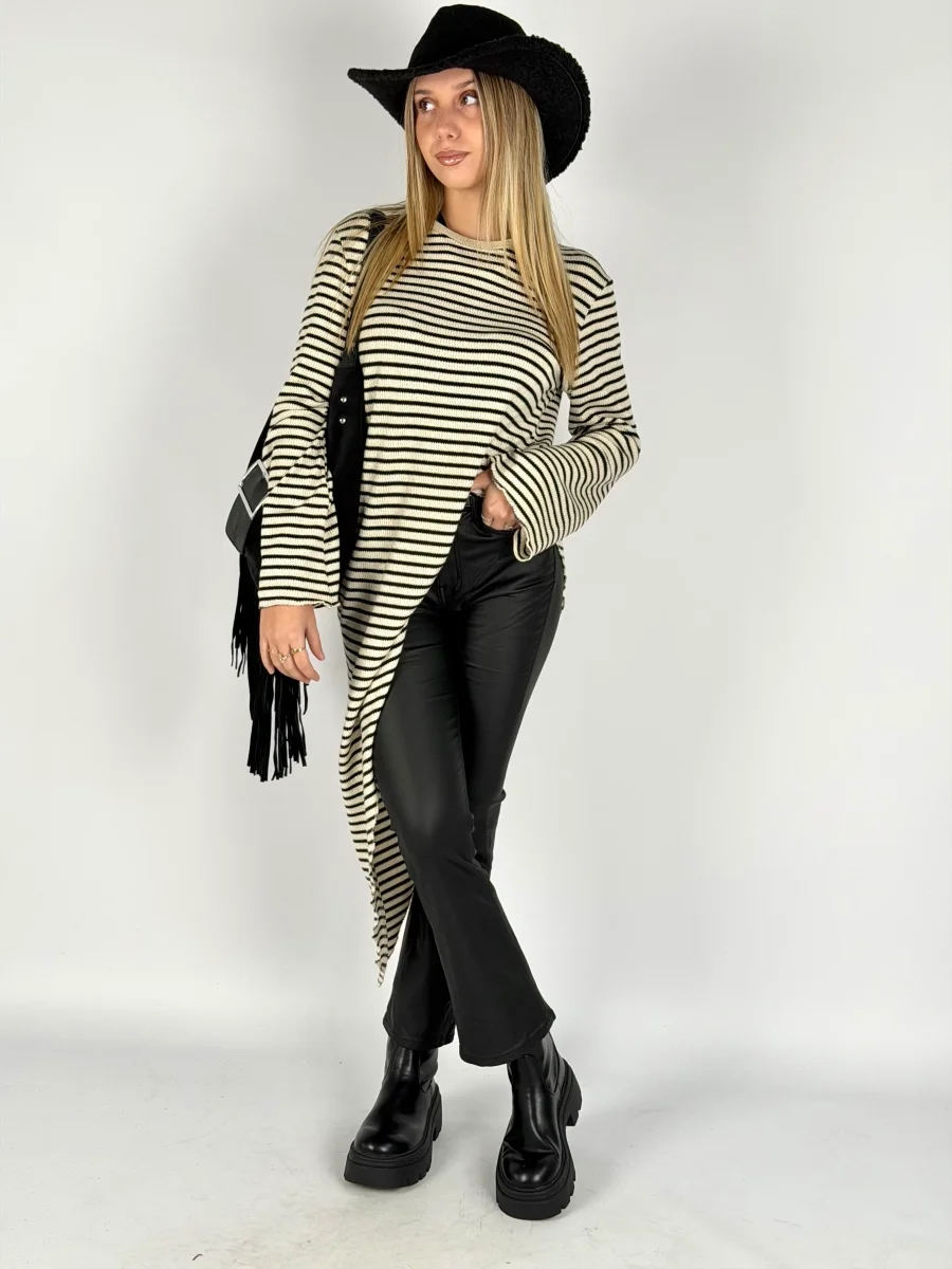 Pantalone ecopelle Dylan nero - immagine 5