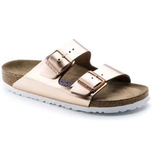 Birkenstock Arizona Metallic Copper (Soft footbed) /Narrow fit