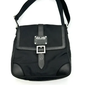 Cesare Paciotti 4US Borsello uomo Nylon e vera pelle - nero