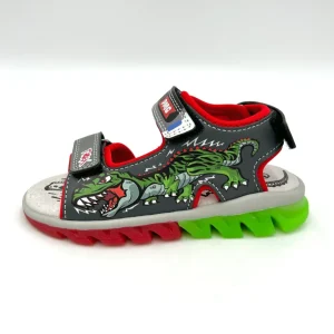 Primigi Sandali bambino regolabile con luci di movimento - dinosauro grigio