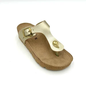 Easy walk Sandalo Platform infradito regolabile / Oro