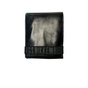 Bikkermbergs Portafoglio chiusura elastico - in pelle nero