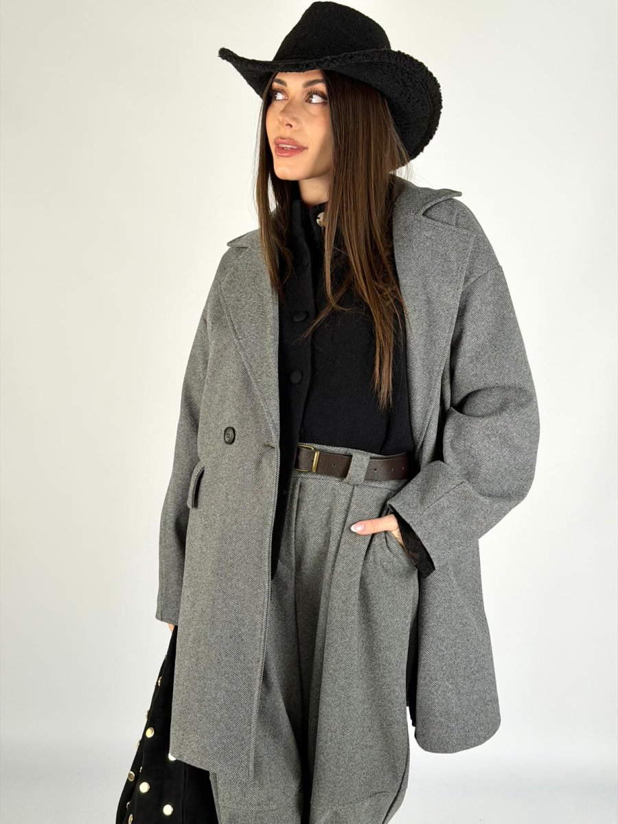 Cappotto bonton nero - immagine 6