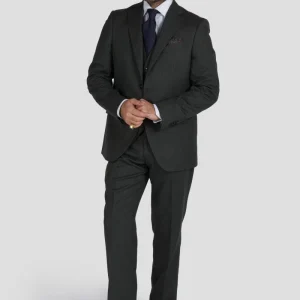 Abito Tre Pezzi in Flanella Verde