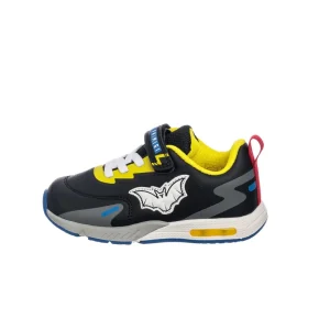 Primigi Sneakers Batman chiusura a strappo e lacci finti elasticizzati - nero