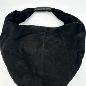 Vic Matie Borsa mezza luna grande da spalla - vera pelle scamosciata - nero