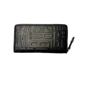 Bikkembergs Portafoglio piatto chiusura zip - in pelle nero