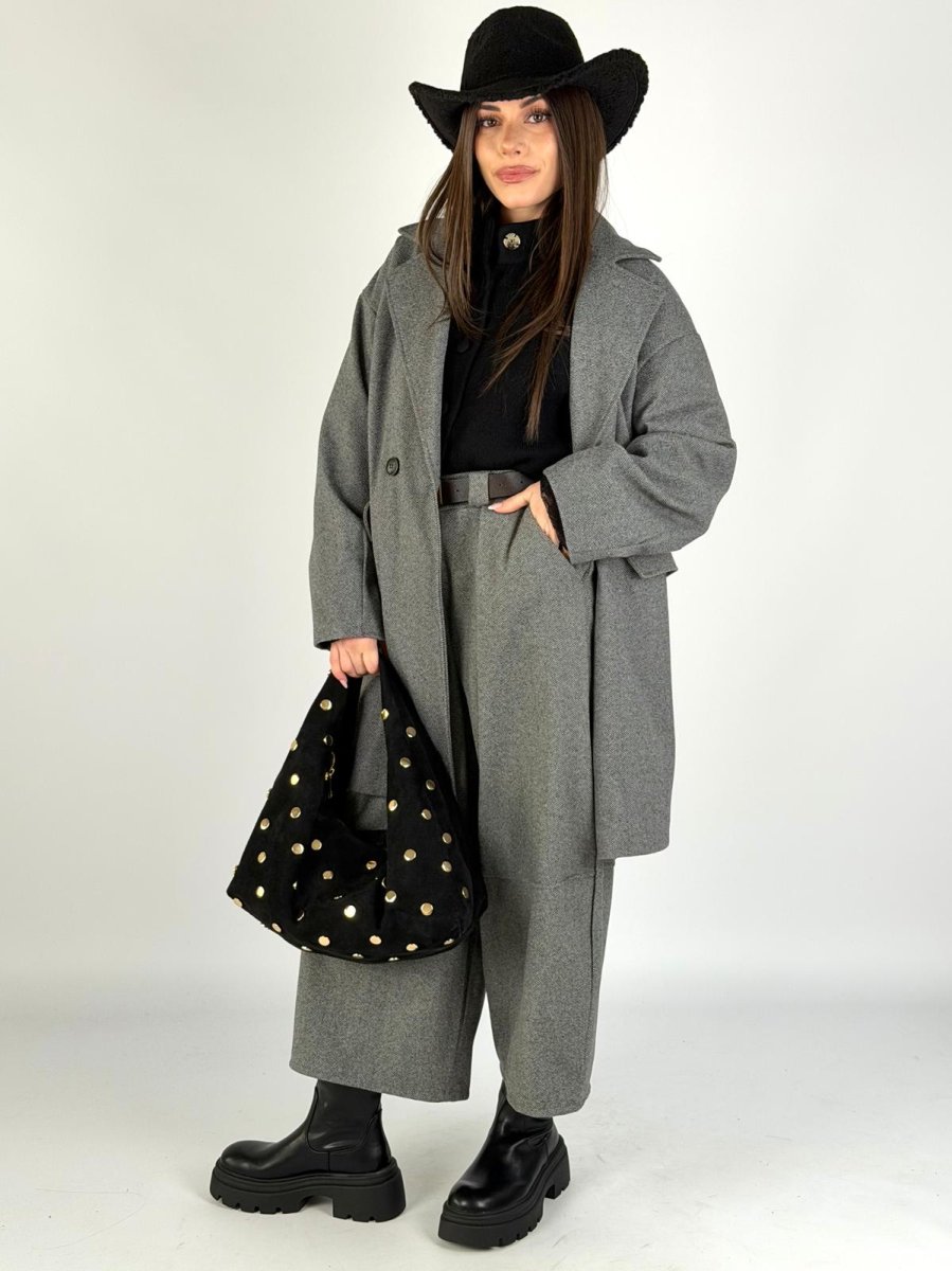 Cappotto bonton nero - immagine 8