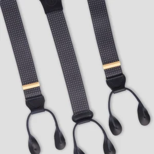 Bretelle Sartoriali Micropois Grigio/Bianco