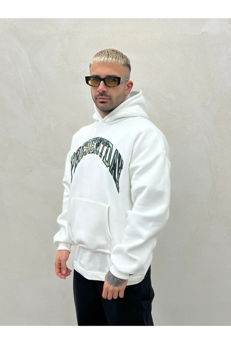 Felpa PRESENT ricamo mimetico 2 colori - immagine 4