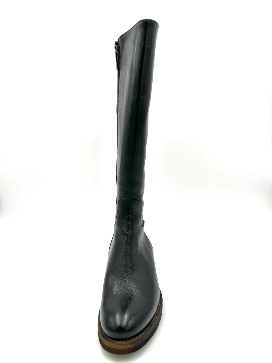 Calpierre Stivale alto elasticizzato con chiusura zip - in pelle nero - immagine 4