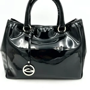 Alberto Guardiani Borsa bauletto pelle verniciata - nero