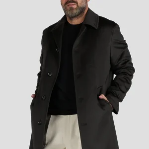 Cappotto In Cashmere Nero tessuto Loro Piana