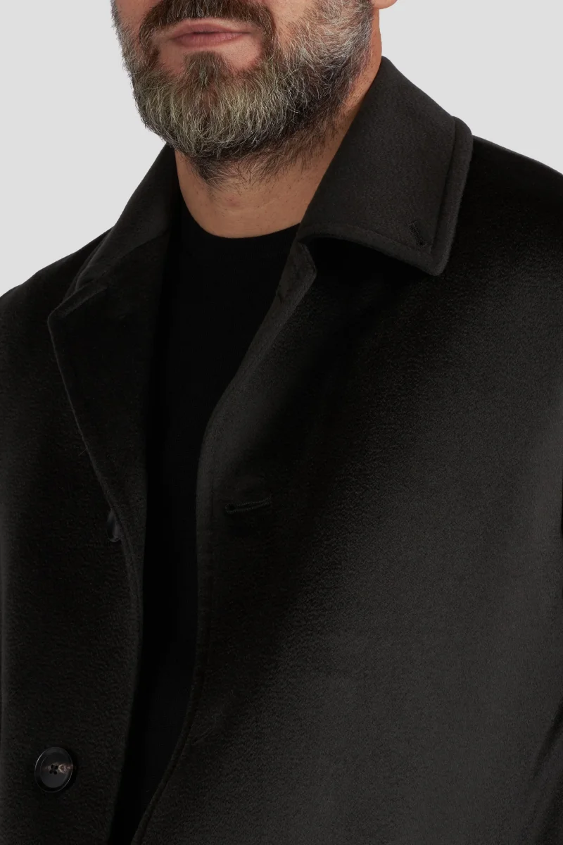 Cappotto In Cashmere Nero tessuto Loro Piana - immagine 3
