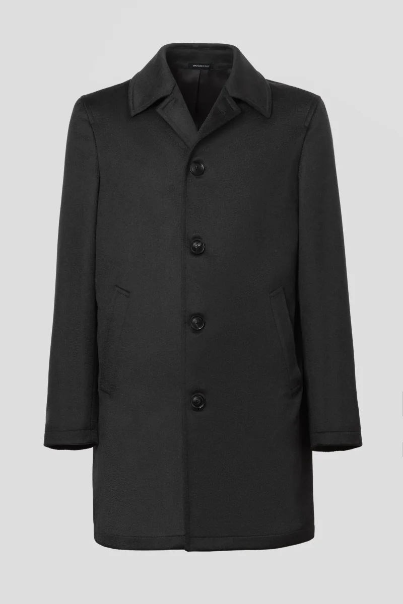 Cappotto In Cashmere Nero tessuto Loro Piana - immagine 4