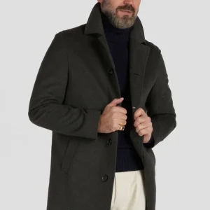 Cappotto In Cashmere Verde Loro Piana