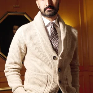 Cardigan Collo Sciallato